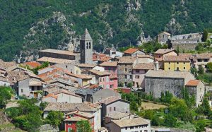 south france, maritime alps, mountain village
