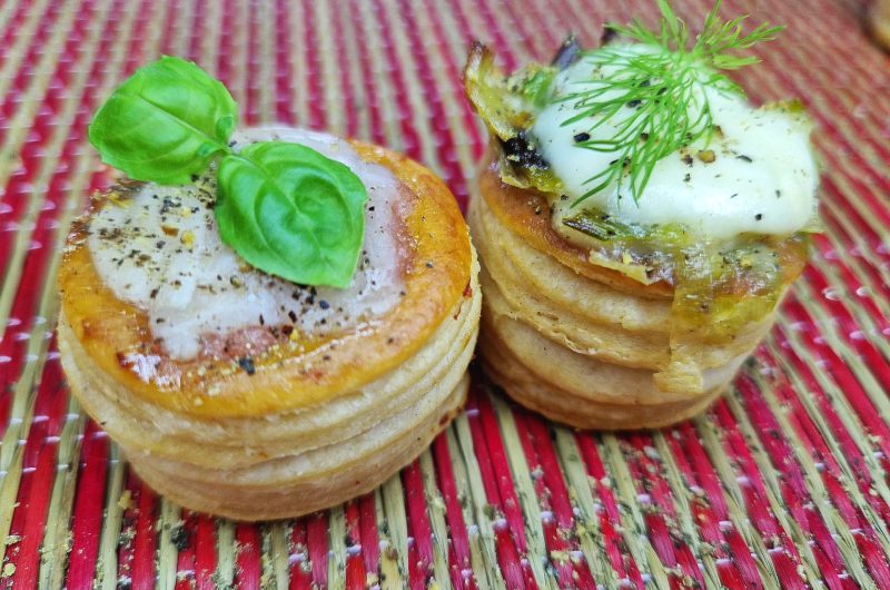 Gefüllte Bouchées (Mini-Pastetchen)