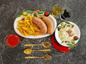 Zutaten für Penne Salsiccia