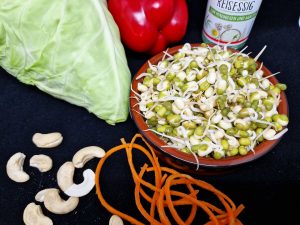 Zutaten für Sprossensalat