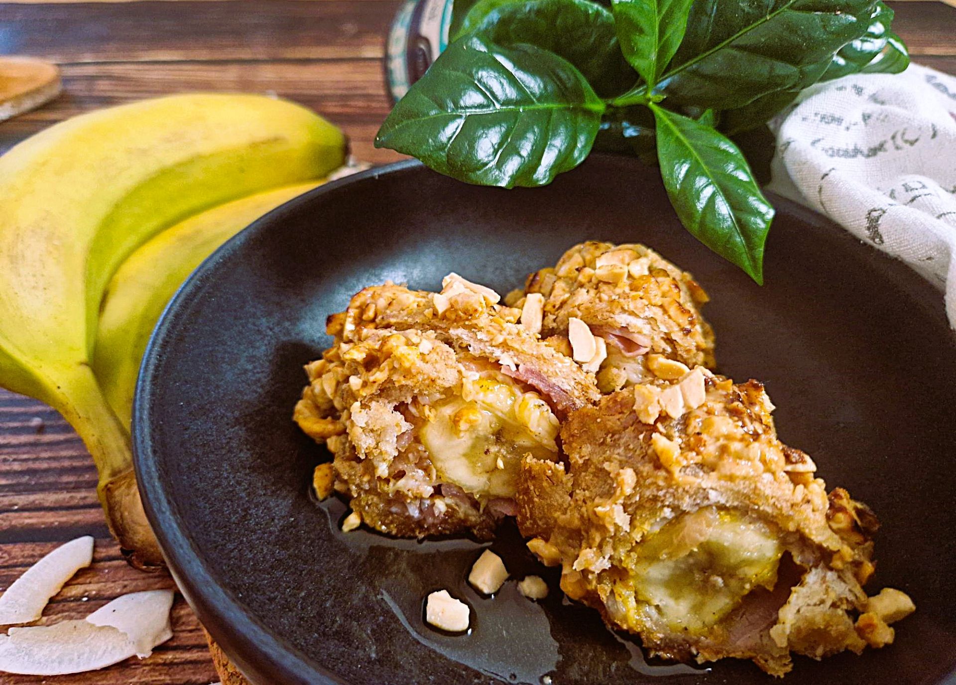Mehr über den Artikel erfahren Crazy Banana-Erdnuss-Rolls
