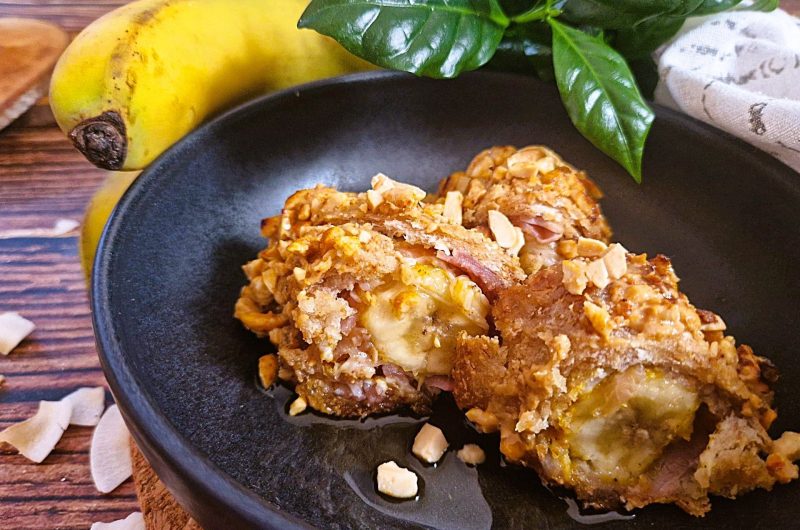 Crazy Banana-Erdnuss-Rolls